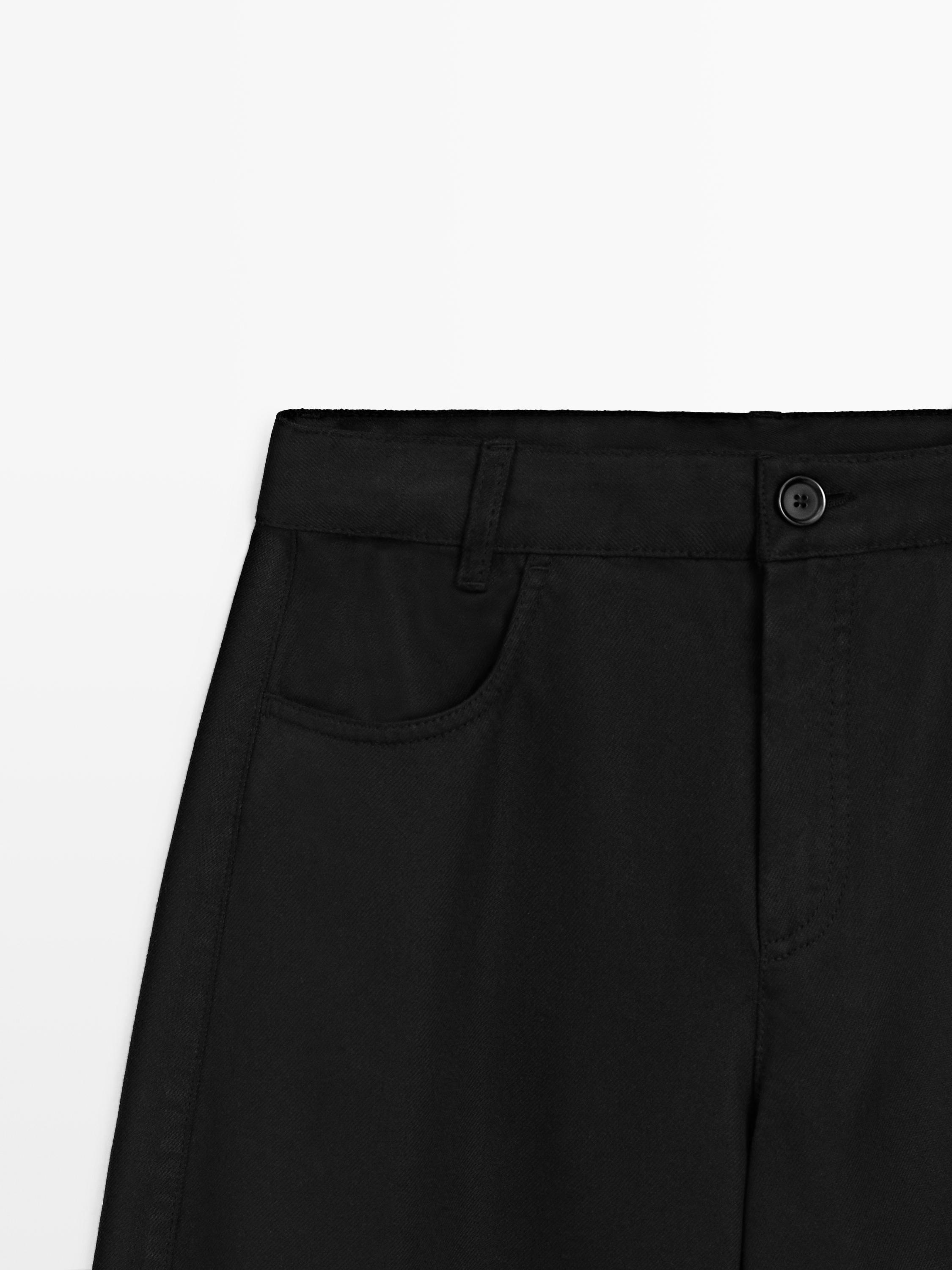 Pantalon barrel fluide